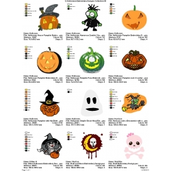 12 Halloween Embroidery Designs Collection 08